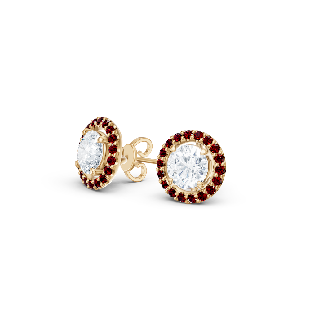 14kt white gold/18kt white gold/18kt yellow gold/18kt rose gold/platinum/Fits 1.00 CTW Round Four-Prong Studs/Fits 1.50 CTW Round Four-Prong Studs/Fits 2.00 CTW Round Four-Prong Studs/Fits 3.00 CTW Round Four-Prong Studs/Fits 4.00 CTW Round Four-Prong Studs/side
