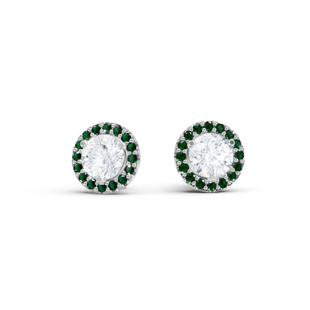 14kt white gold/18kt white gold/platinum/Fits 1.00 CTW Round Three-Prong Martini Studs/Fits 1.50 CTW Round Three-Prong Martini Studs/Fits 2.00 CTW Round Three-Prong Martini Studs /Fits 3.00 CTW Round Three-Prong Martini Studs/Fits 4.00 CTW Round Three-Prong Martini Studs/hover