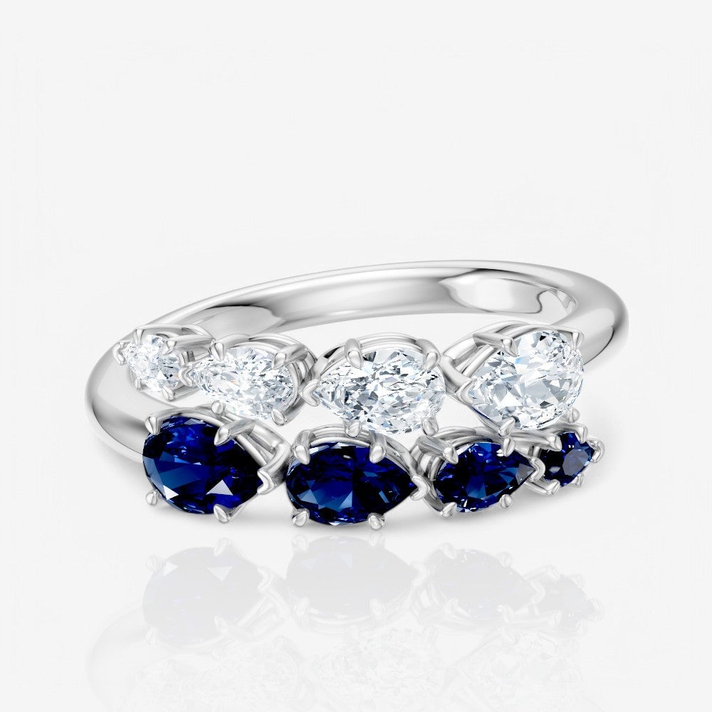 14kt white gold/18kt white gold/platinum/1.00/top