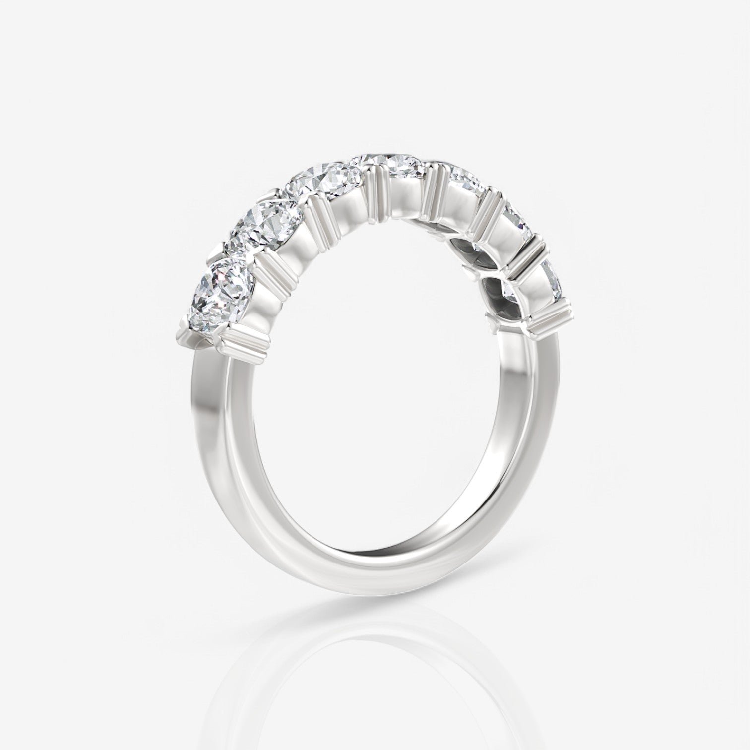 14kt white gold/18kt white gold/platinum/1.50/side