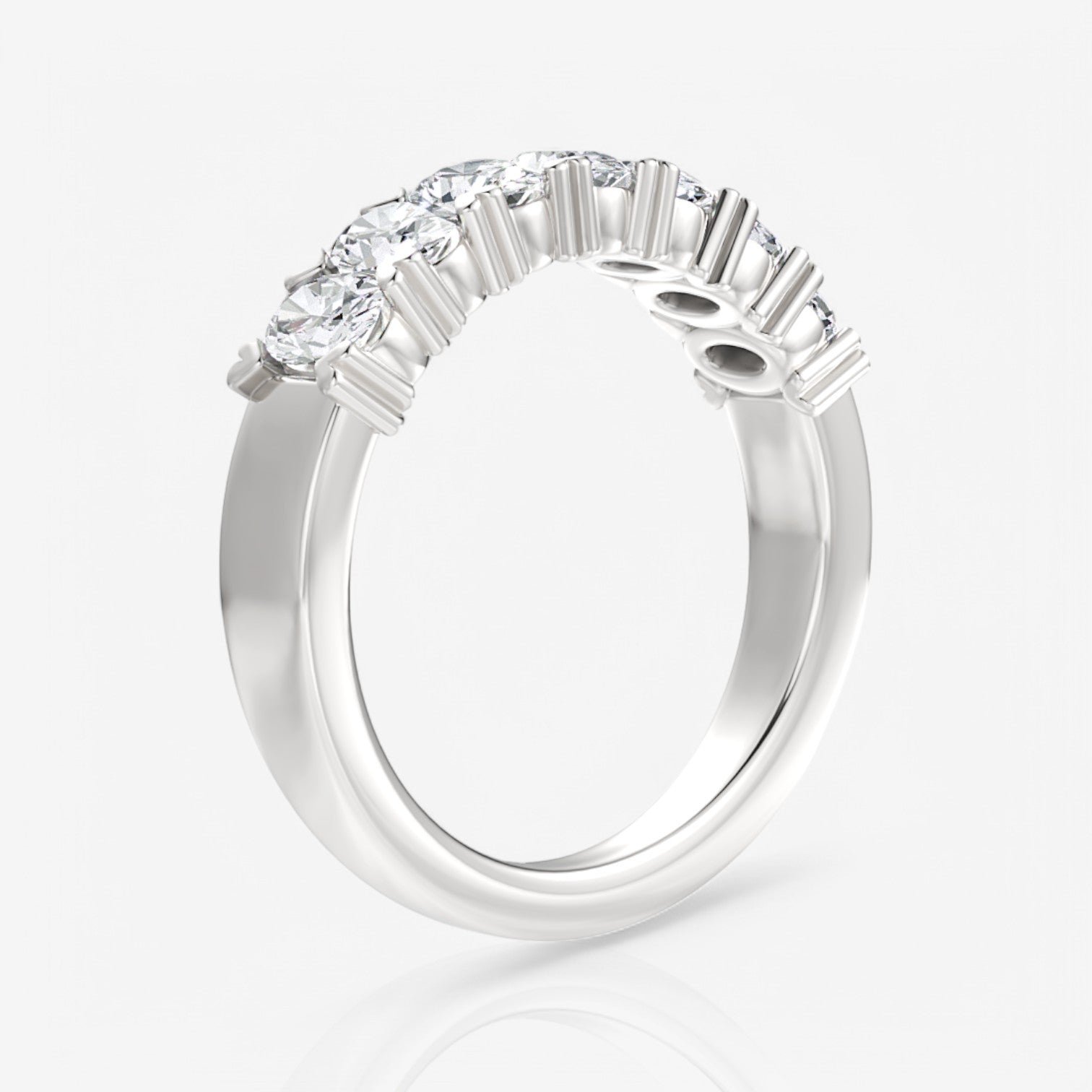14kt white gold/18kt white gold/platinum/0.75/side