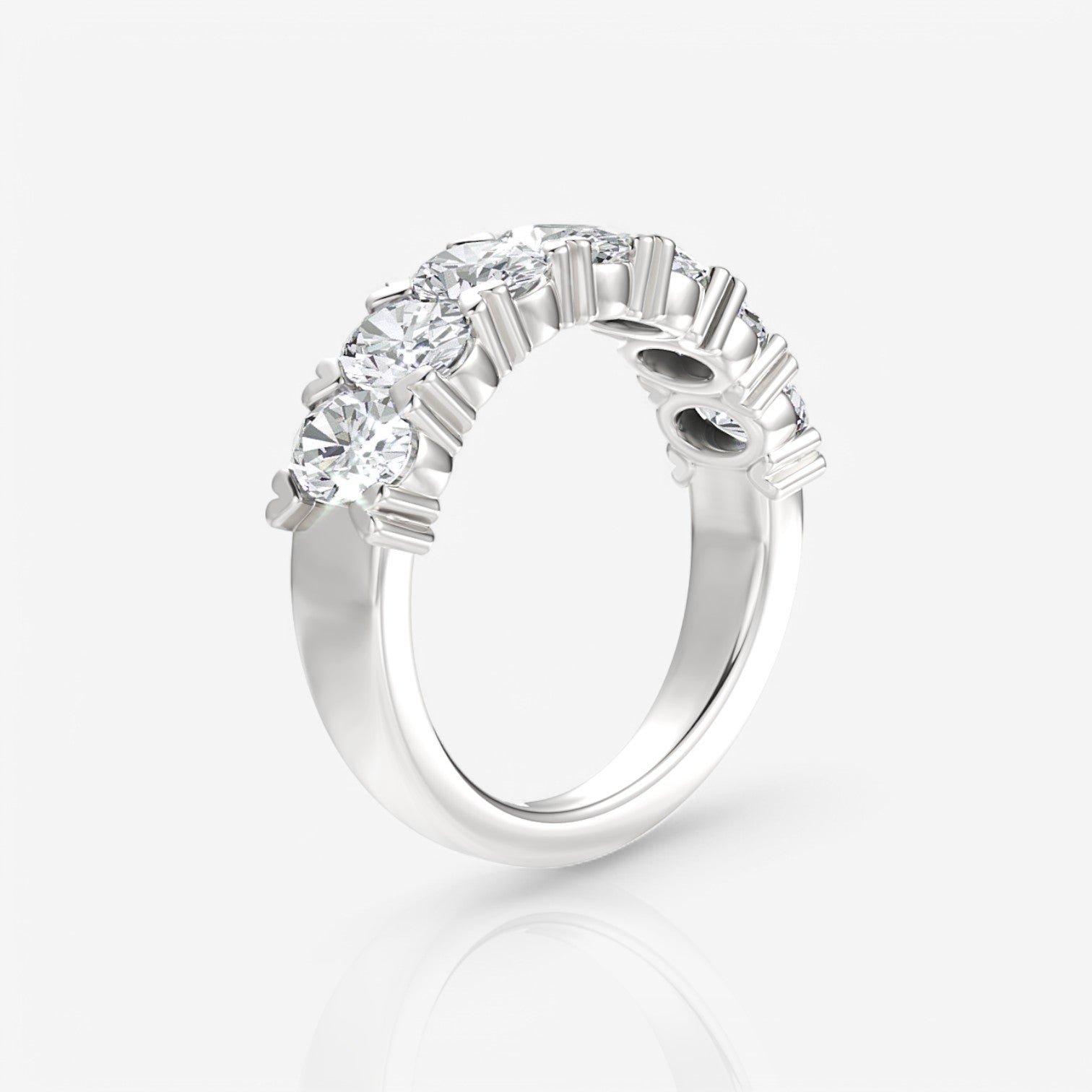 14kt white gold/18kt white gold/platinum/1.50/side