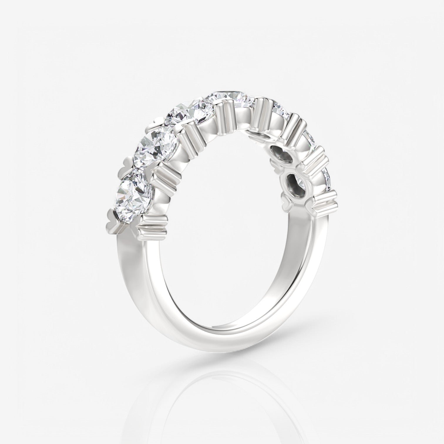 14kt white gold/18kt white gold/platinum/1.50/side