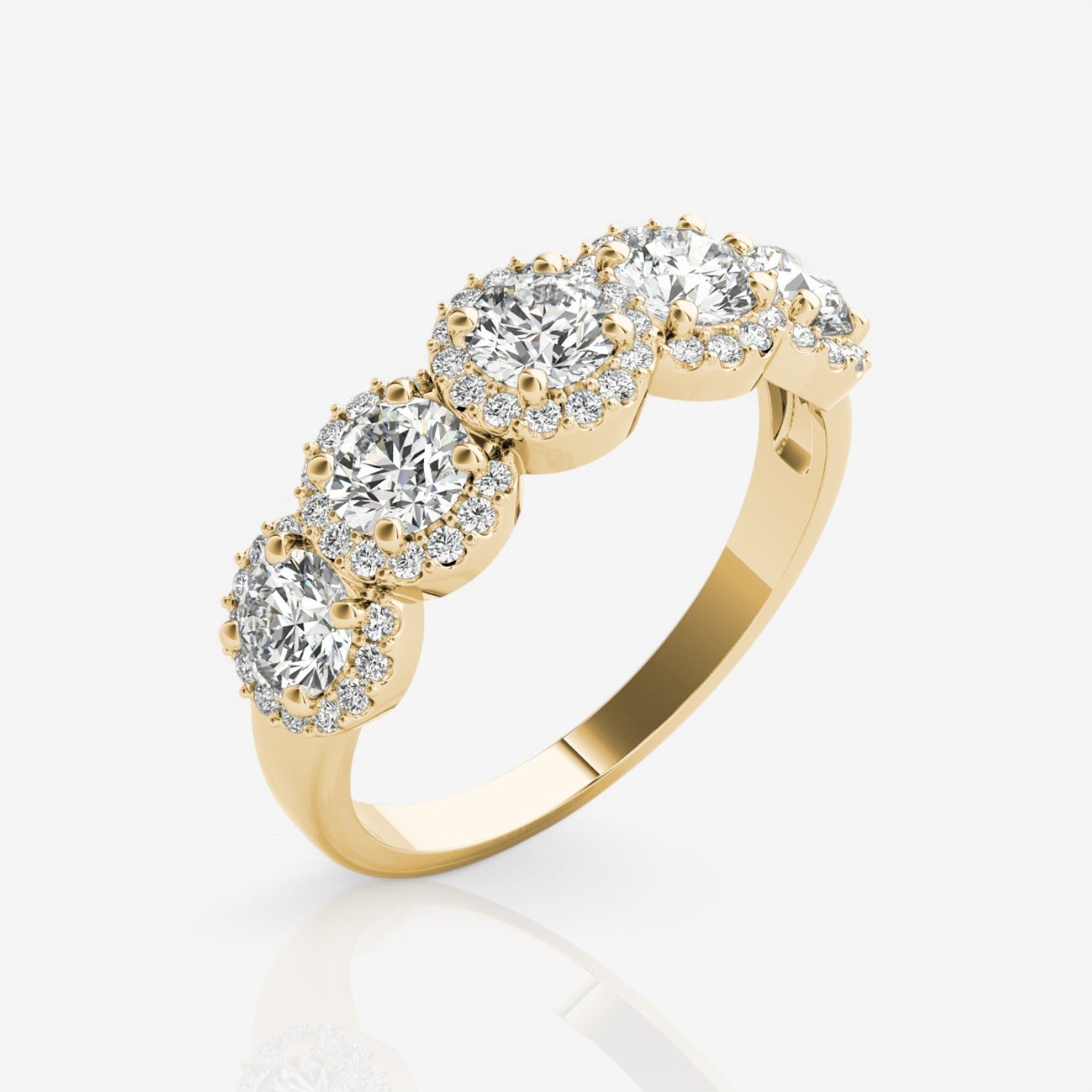 18kt yellow gold/0.75/side