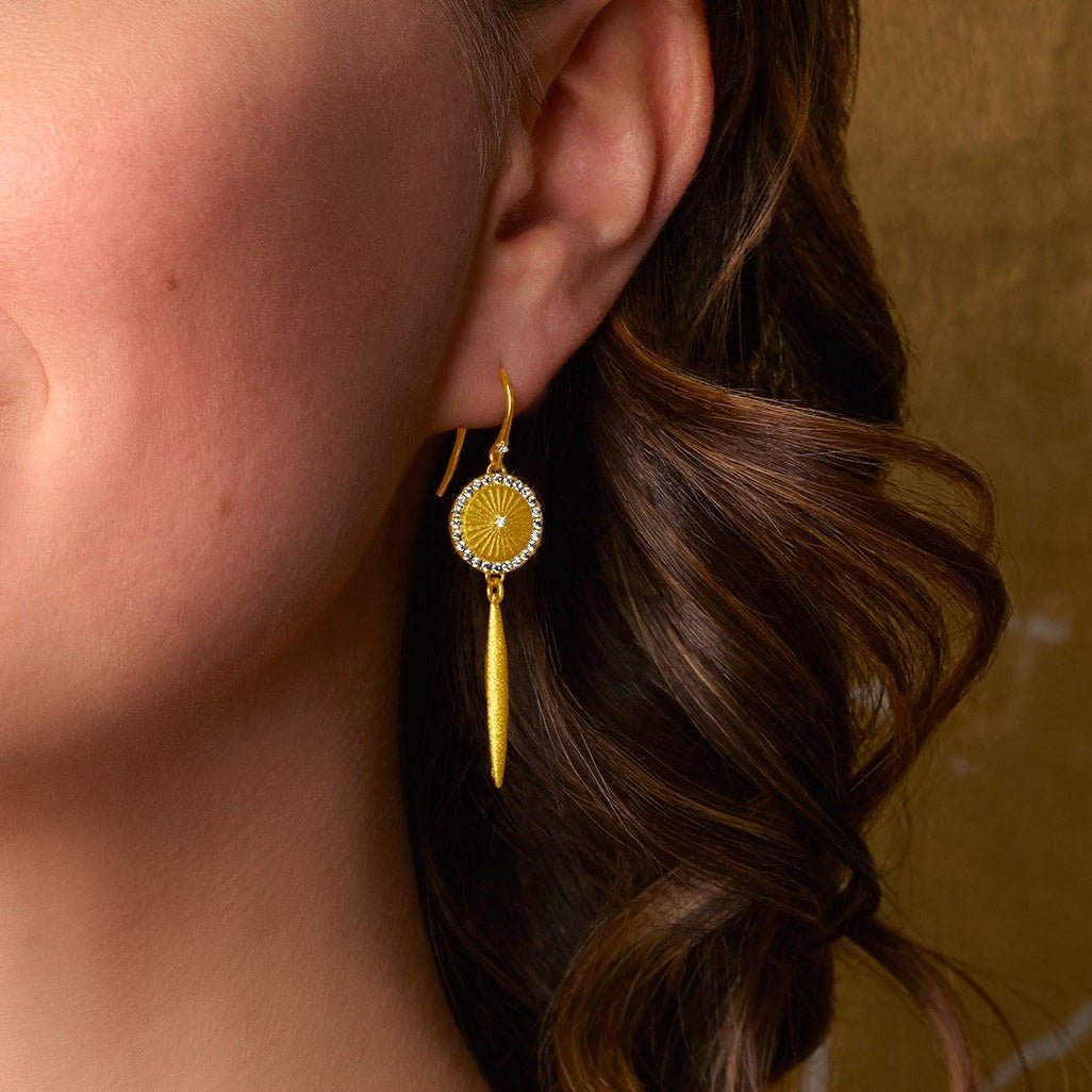 Gold Plated Sterling Silver/top