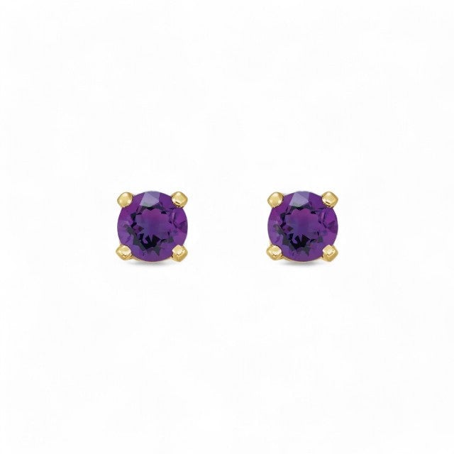 14kt yellow gold/February - Amethyst/top