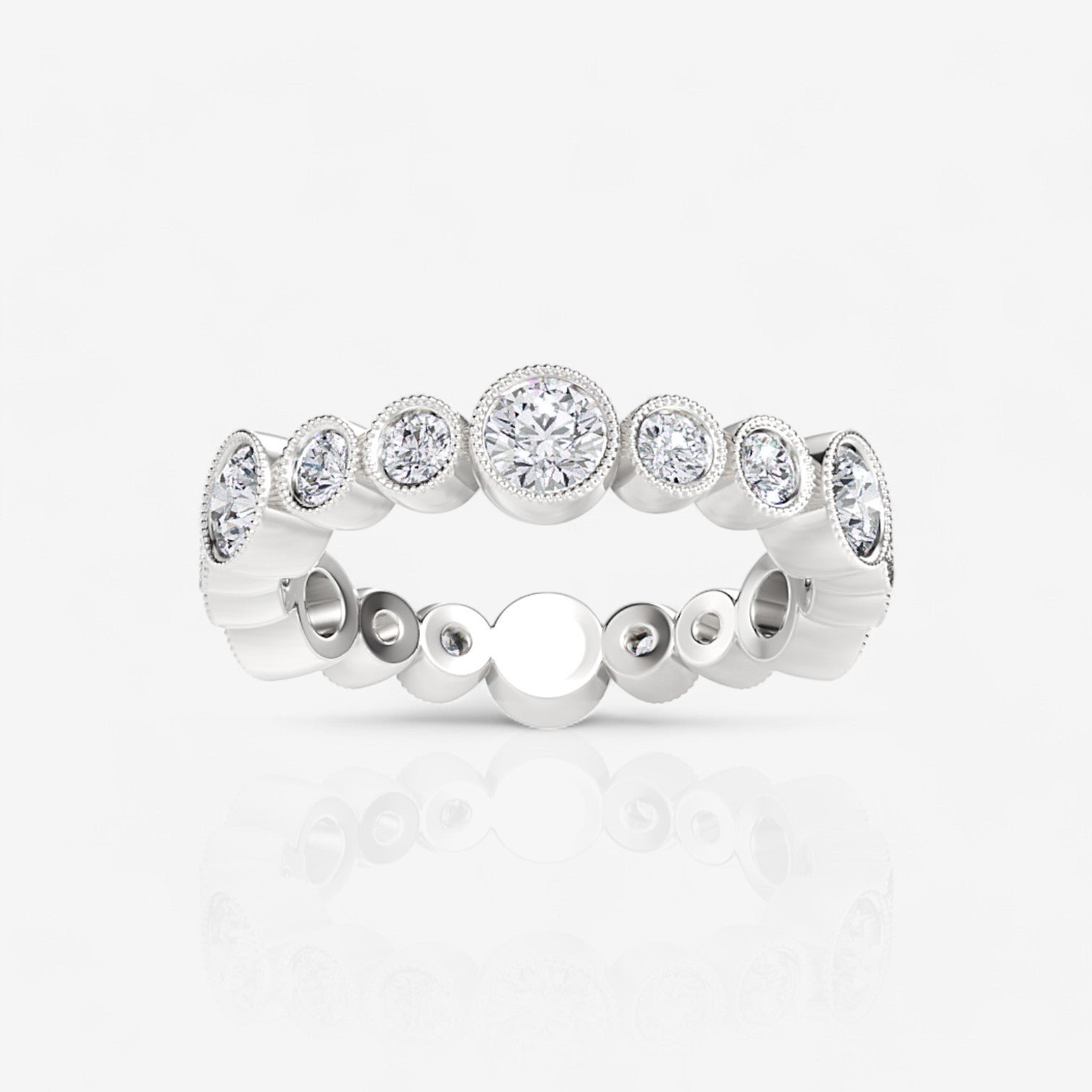 14kt white gold/18kt white gold/platinum/1.35/top