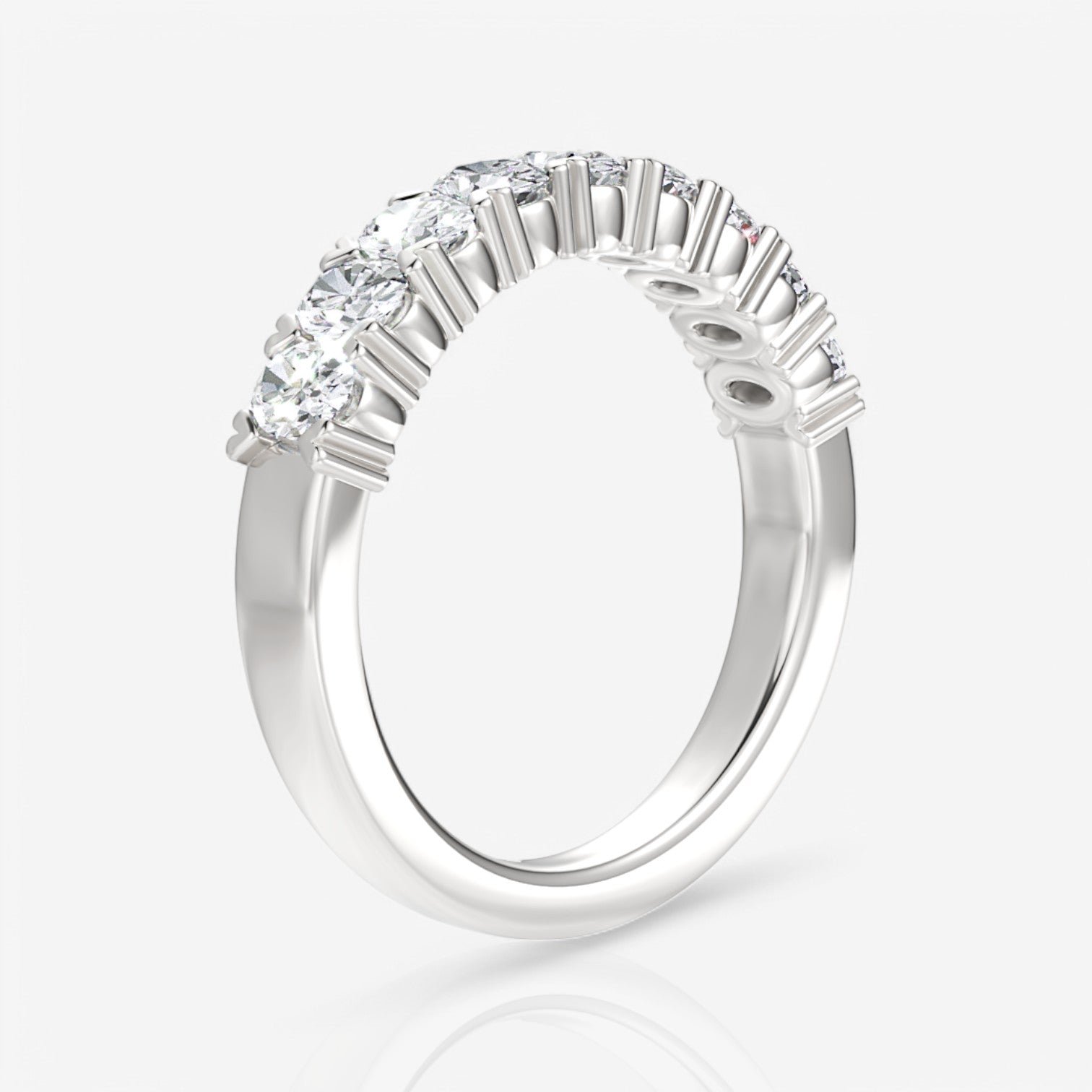14kt white gold/18kt white gold/platinum/0.75/side