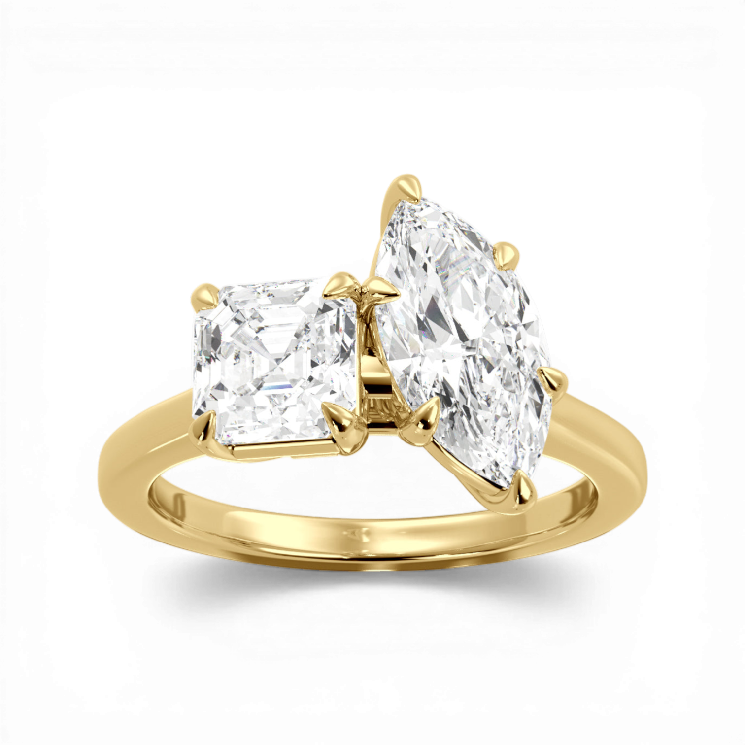 14kt yellow gold/18kt yellow gold/side