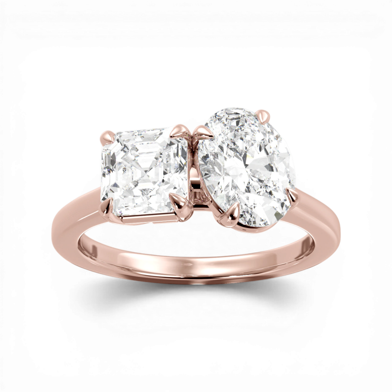 18kt rose gold/side