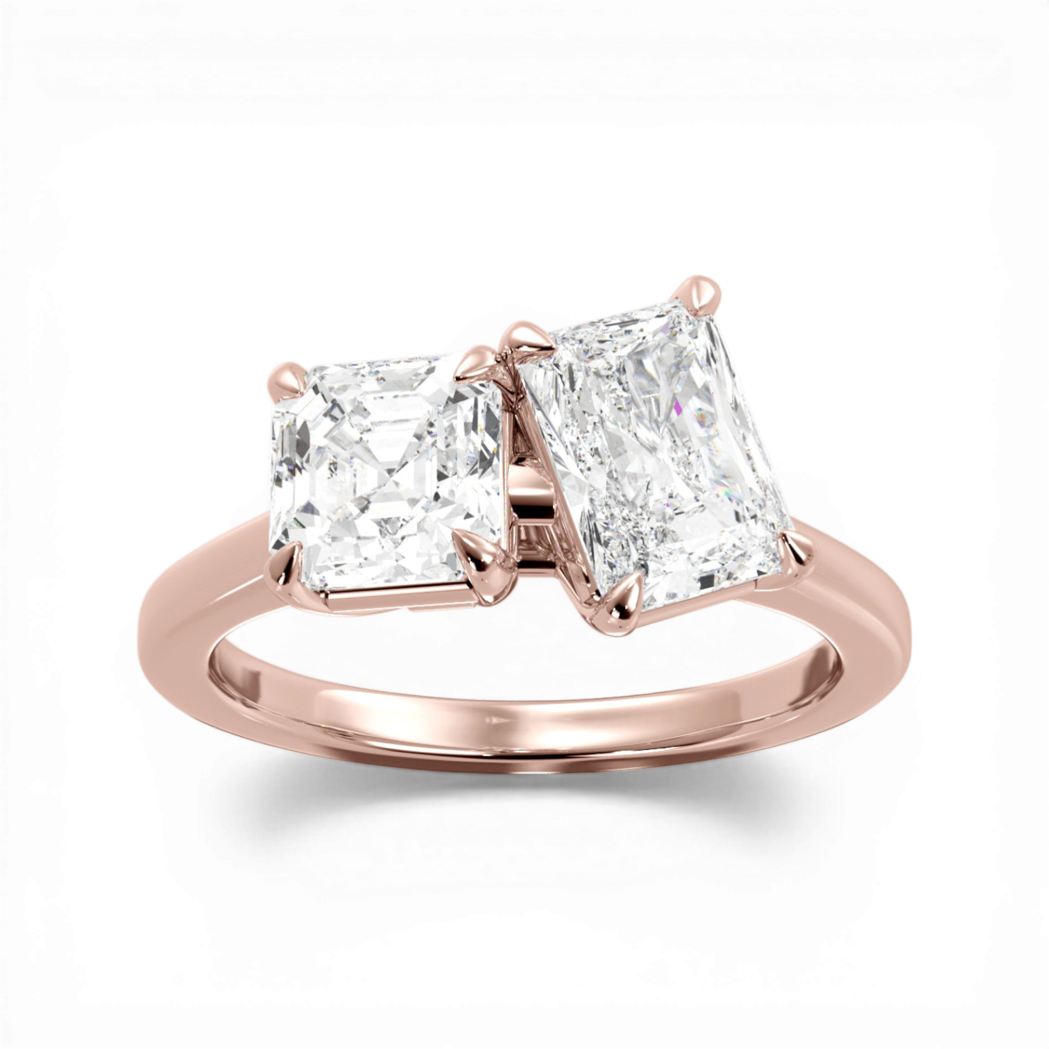 18kt rose gold/side
