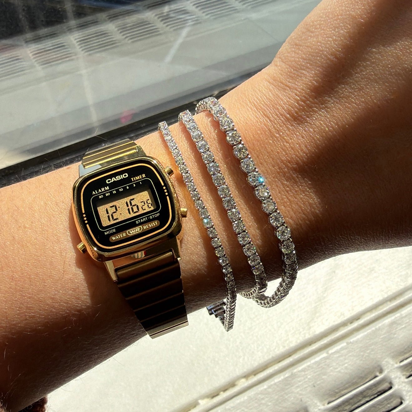 14kt white gold/14kt yellow gold/3.00/side