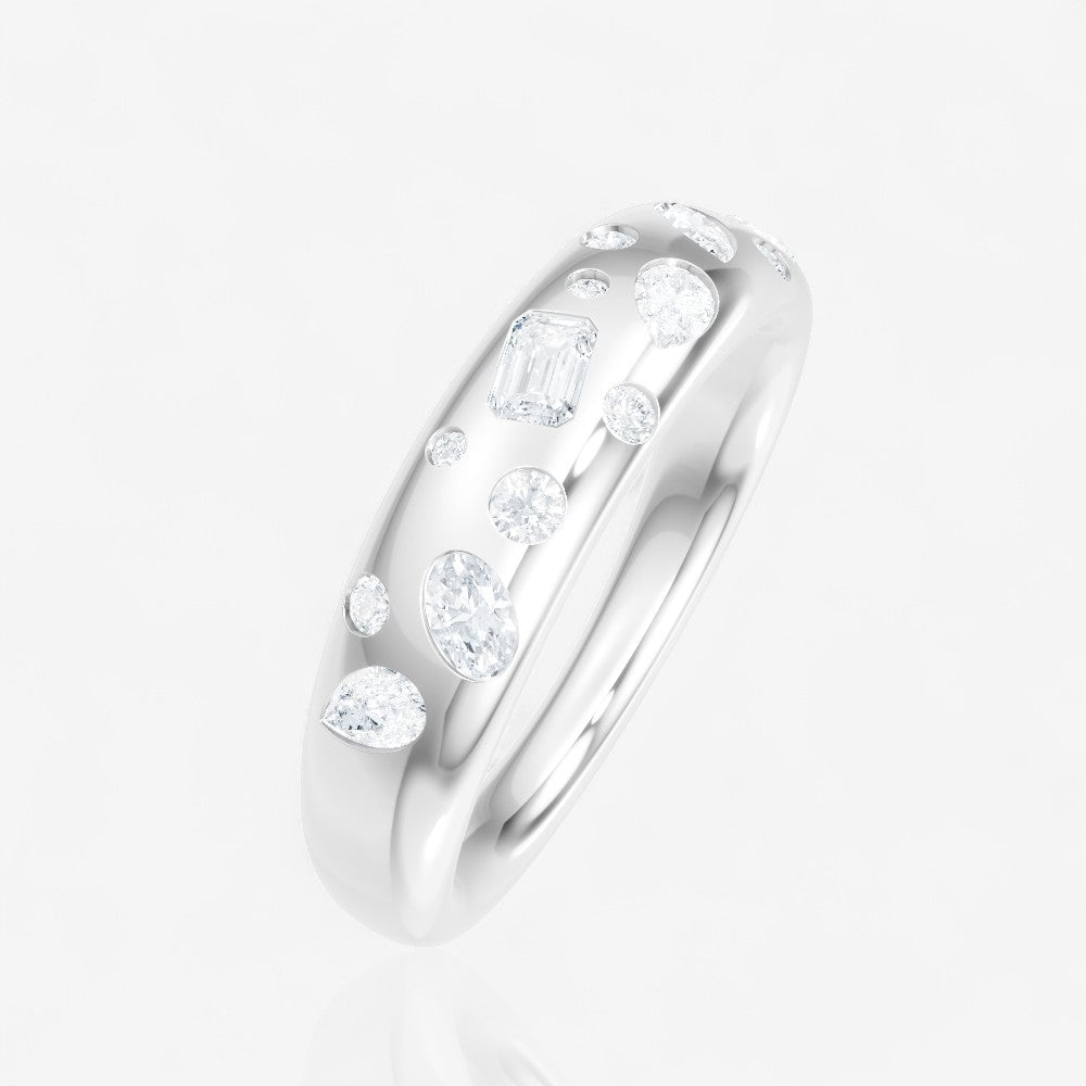 14kt white gold/side