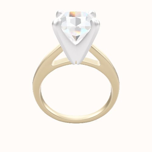Cathedral Engagement Ring With Classic Four Prong Head
