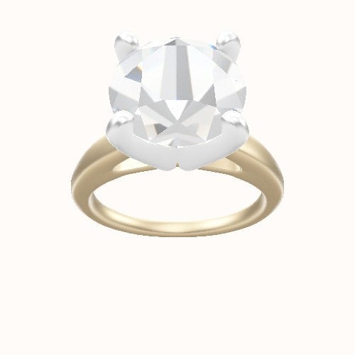 Cathedral Engagement Ring With Classic Four Prong Head