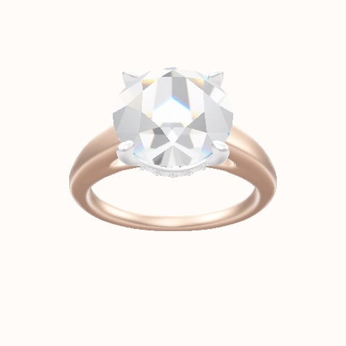 Cathedral Engagement Ring With Front set gallery Head