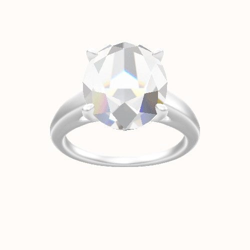 Cathedral Engagement Ring With Front set gallery Head