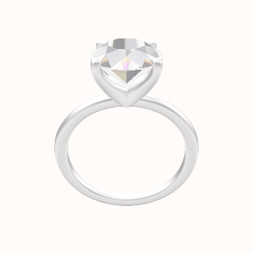 Classic Solitaire Engagement Ring With Four Prong Head
