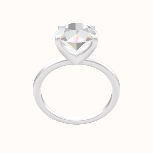 Classic Solitaire Engagement Ring With Four Prong Head