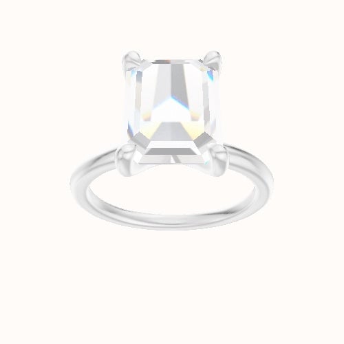 Classic Solitaire Engagement Ring With Four Prong Head