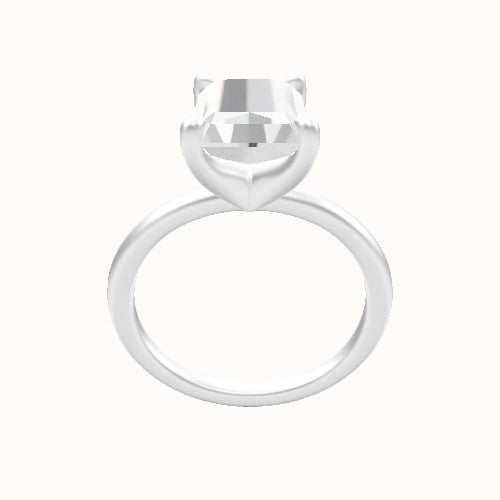 Classic Solitaire Engagement Ring With Four Prong Head