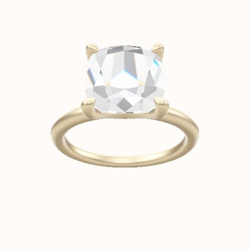 Classic Solitaire Engagement Ring With Four Prong Head