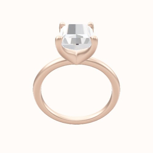 Classic Solitaire Engagement Ring With Four Prong Head