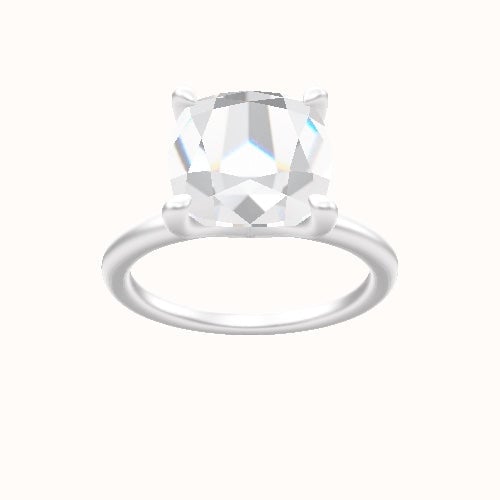 Classic Solitaire Engagement Ring With Four Prong Head