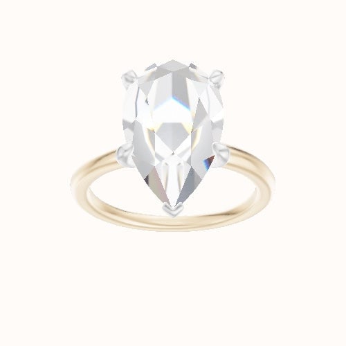 Classic Solitaire Engagement Ring With Front set gallery Head