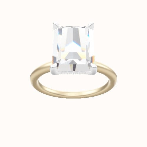 Classic Solitaire Engagement Ring With Front set gallery Head