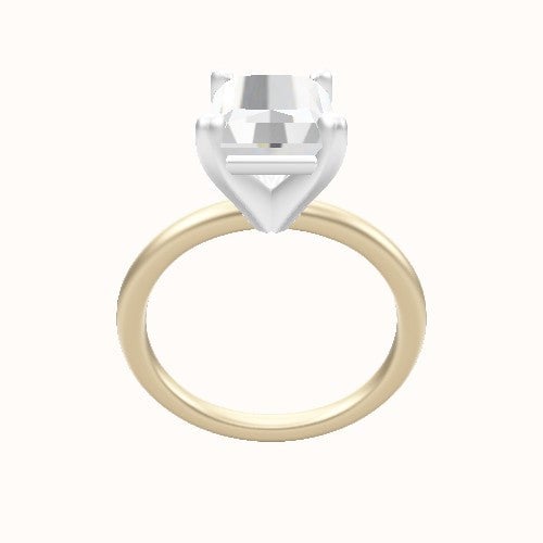 Classic Solitaire Engagement Ring With High Set Four Prong Head