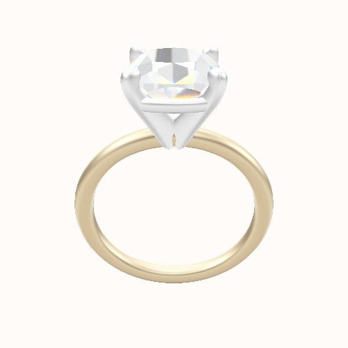 Classic Solitaire Engagement Ring With High Set Four Prong Head