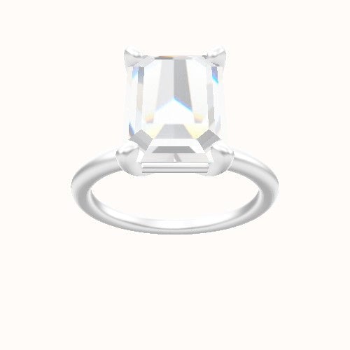 Classic Solitaire Engagement Ring With High Set Four Prong Head