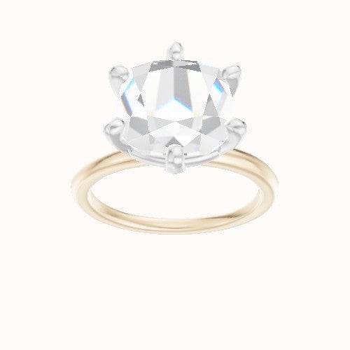 Classic Solitaire Engagement Ring With High Set Six Prong Head