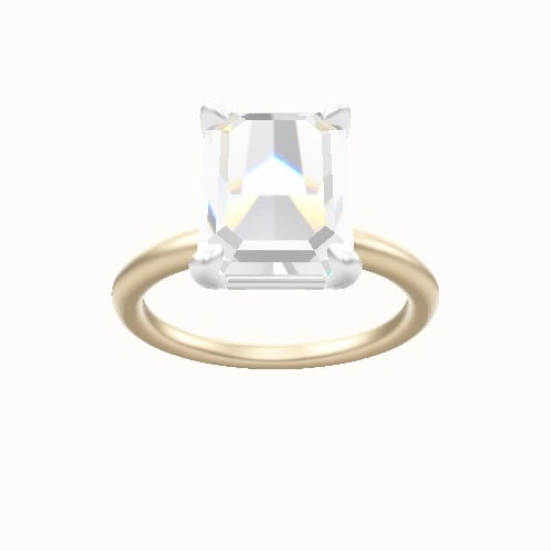 Classic Solitaire Engagement Ring With Low Set Four Prong Head