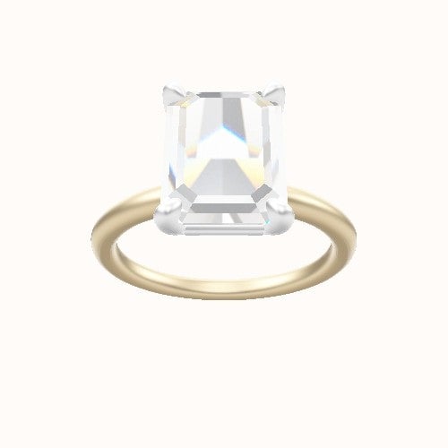 Classic Solitaire Engagement Ring With Low Set Four Prong Head