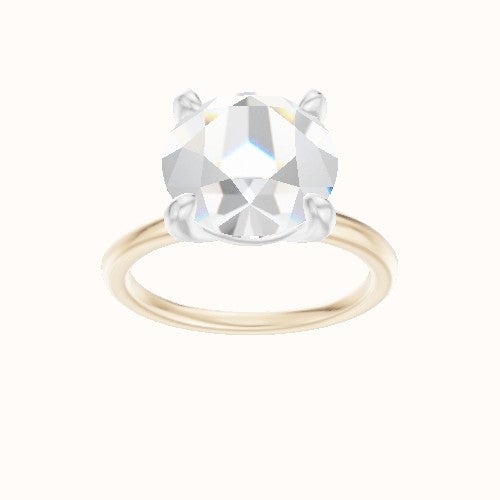 Classic Solitaire Engagement Ring With Low Set Four Prong Head