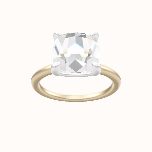 Classic Solitaire Engagement Ring With Low Set Four Prong Head