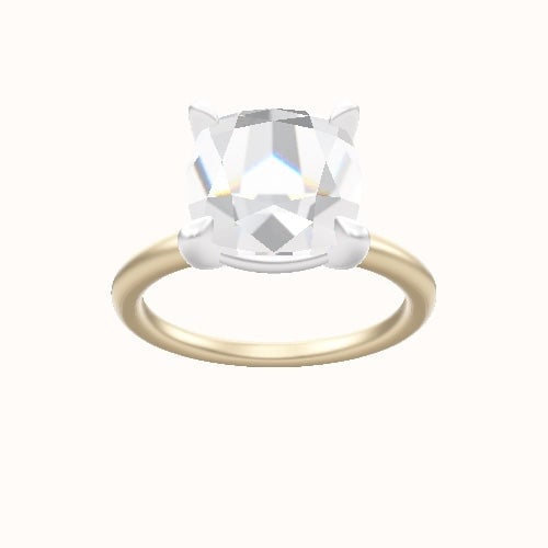 Classic Solitaire Engagement Ring With Standard Four Prong Head