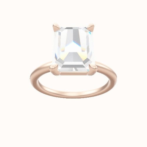 Classic Solitaire Engagement Ring With Standard Four Prong Head