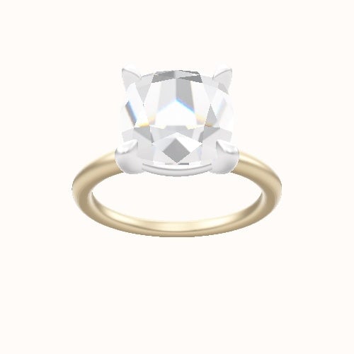 Classic Solitaire Engagement Ring With Standard Four Prong Head