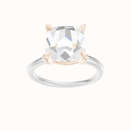 Classic Solitaire Engagement Ring With Standard Four Prong Head