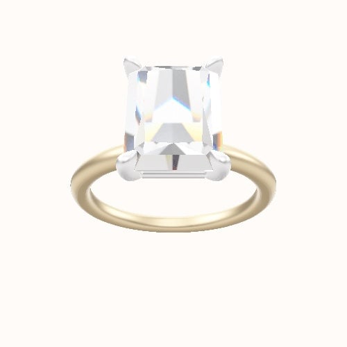 Classic Solitaire Engagement Ring With Standard Four Prong Head