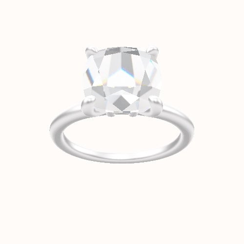 Classic Solitaire Engagement Ring With X Gallery Head