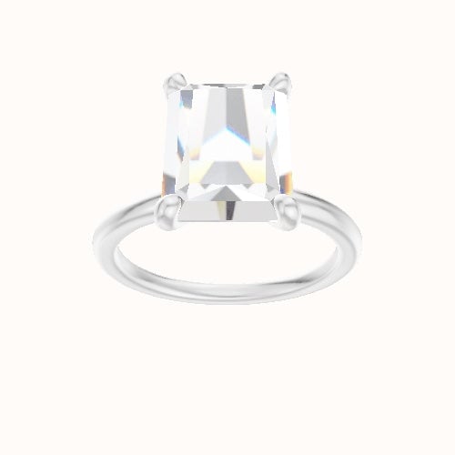 Classic Solitaire Engagement Ring With X Gallery Head