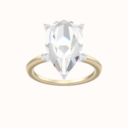 Classic Solitaire Engagement Ring With X Gallery Head