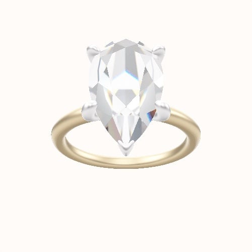 Classic Solitaire Engagement Ring With X Gallery Head