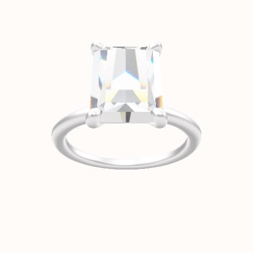 Classic Solitaire Engagement Ring With X Gallery Head