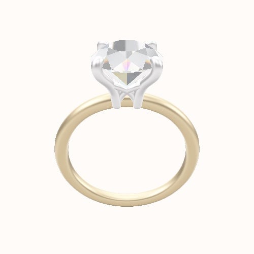 Classic Solitaire Engagement Ring With X Gallery Head