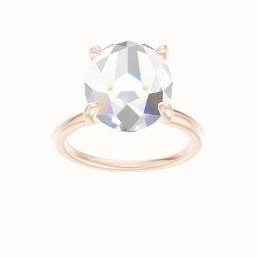 Classic Solitaire Engagement Ring With X Gallery Head
